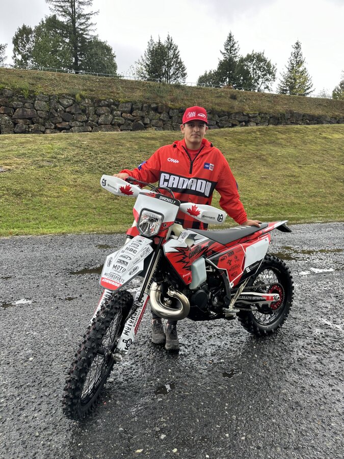 Wild Horse sponsored dirt bike rider representing Team Canada