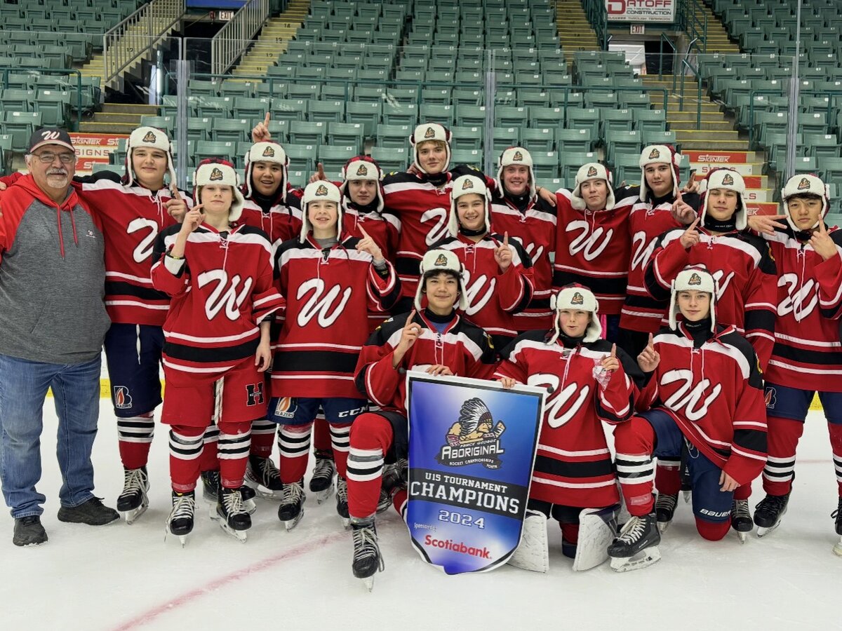 Wild Horse sponsored hockey team - U15 Tournament Champions